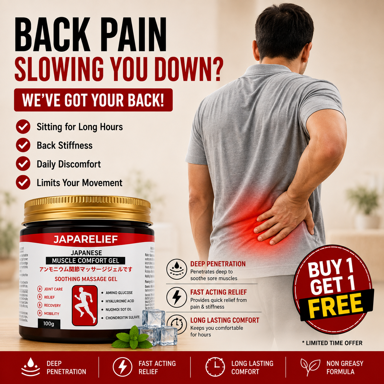 Japanese Muscle Comfort Gel
