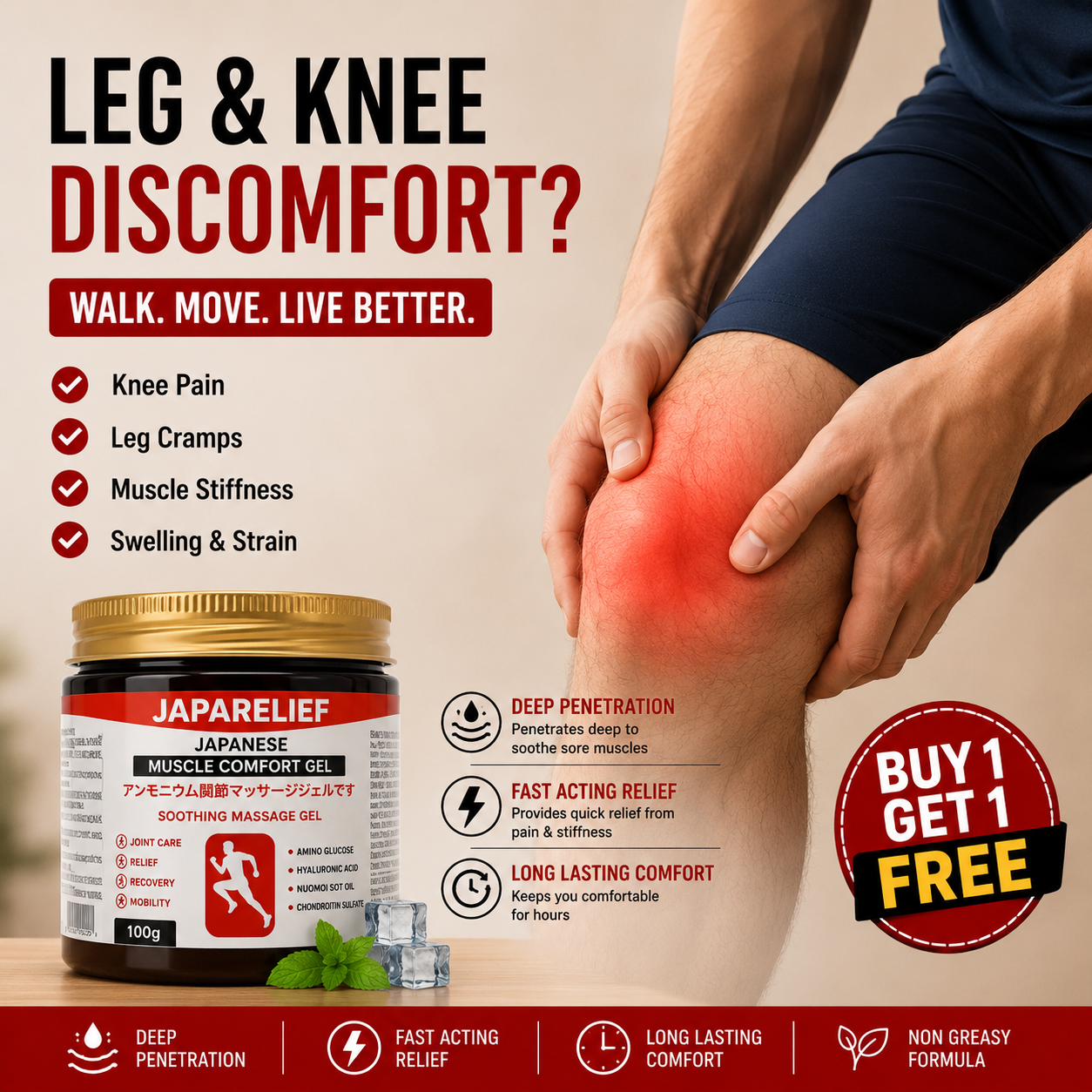 Japanese Muscle Comfort Gel