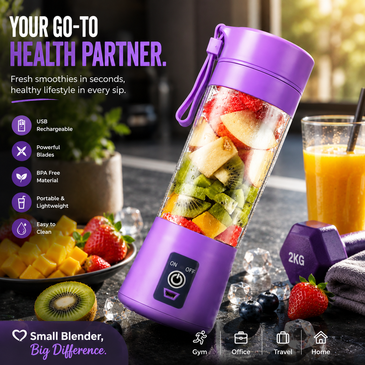 Portable USB Mini Blender