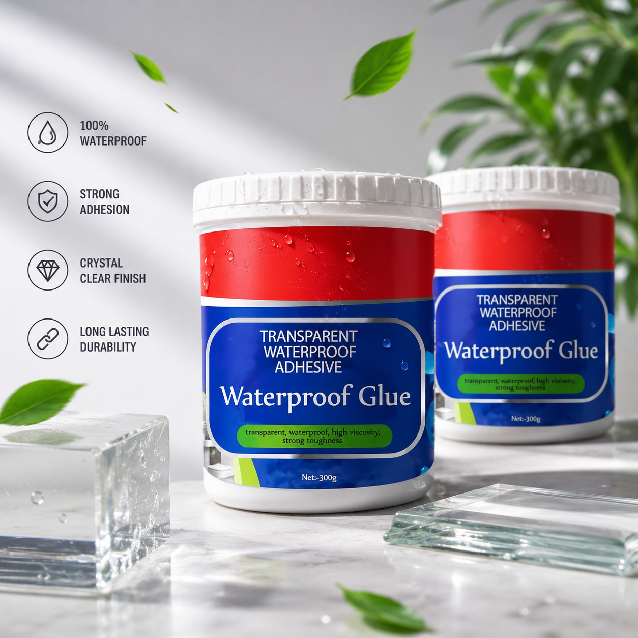 Waterproof Repair Glue (Pack of 2)